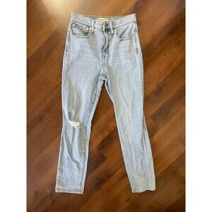 Madewell Perfect Vintage Jeans Light Wash Slim Straight High Rise Casual Sz 27